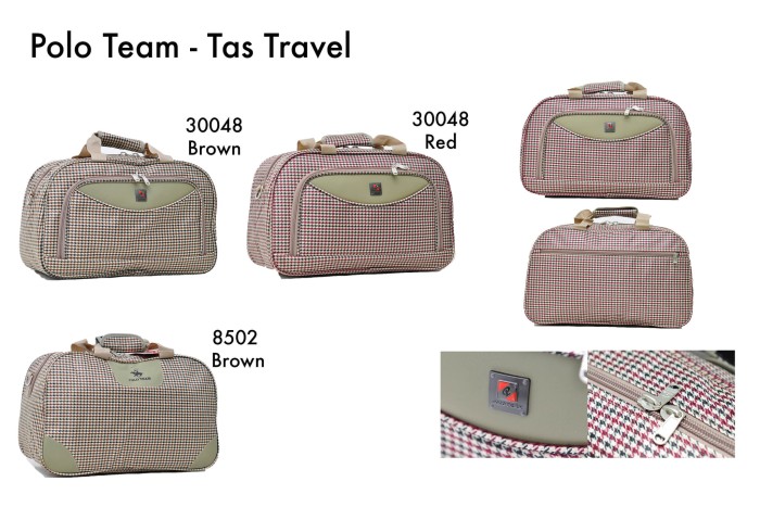 Polo Team Tas Travel 30048 - Cokelat Muda