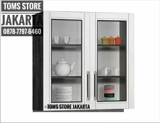 Jual Kitchen Set Lemari Gantung 2 Pintu Kaca Sucitra Kitchen Set Lemari Gantung 2 Pintu Kaca Sucitra Dapur