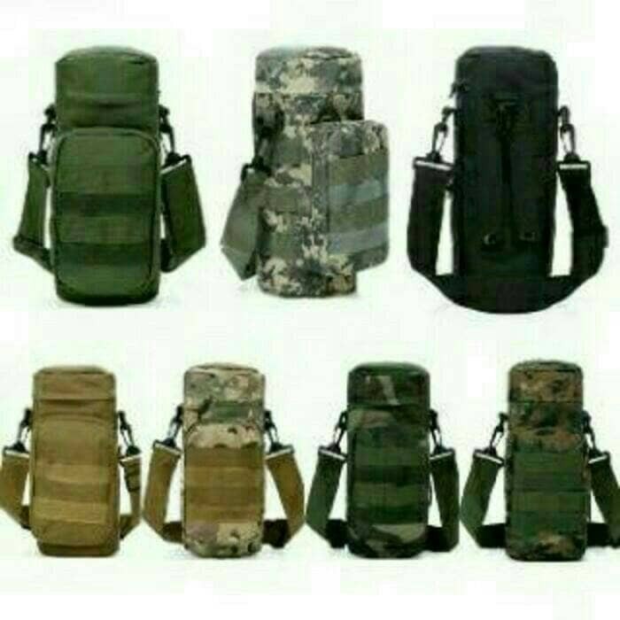 TAS SELEMPANG SLEMPANG TEMPAT BOTOL AIR MINUM ARMY TACTICAL MILITER