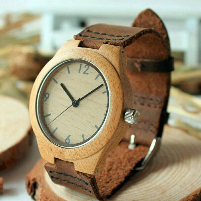 Jam Tangan Kayu Pria Dan Wanita (Couple) Bobo Bird F15