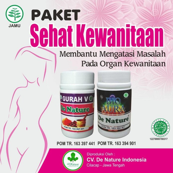 de Nature - Kapsul Gurah V dan Bio Aura - Obat Herbal Asli