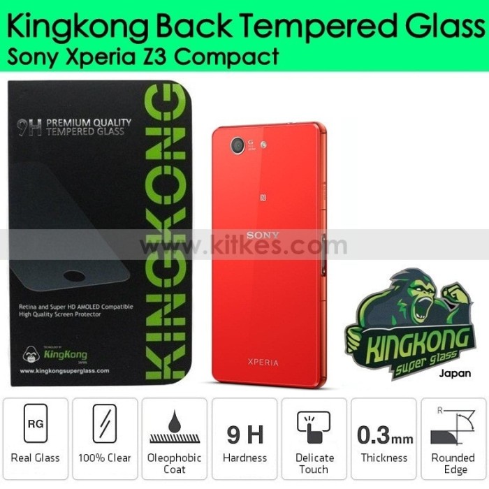 Jual Kingkong Back Tempered Glass Sony Xperia Z3 Compact - Kitkes | Tokopedia