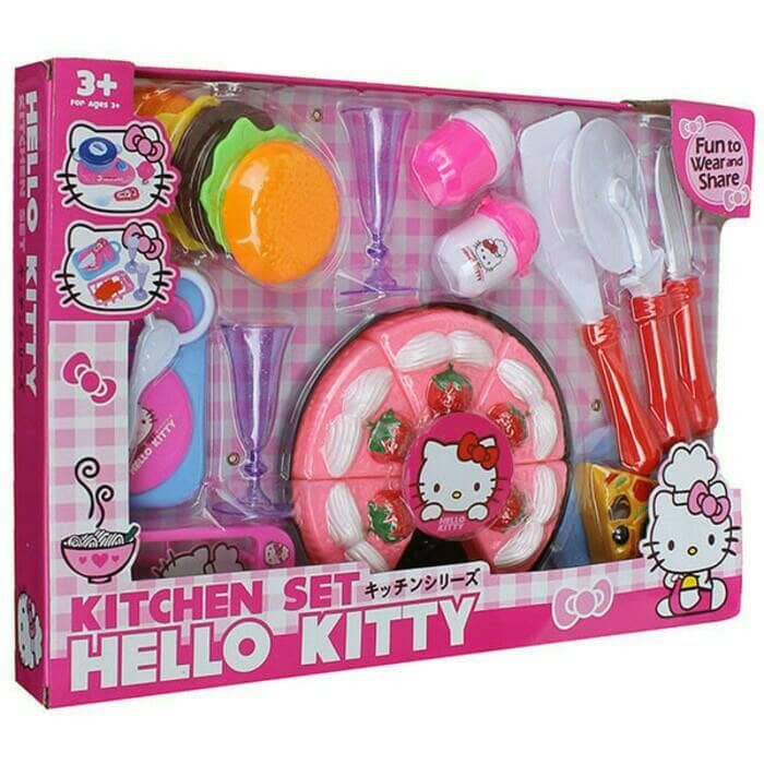 MAINAN MASAK MASAKAN HELLO KITTY DAPUR KITCHEN SET