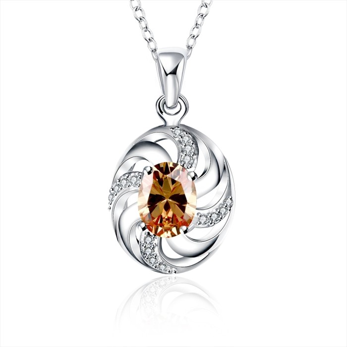 Tiaria necklace spn036-c aksesoris kalung lapis silver