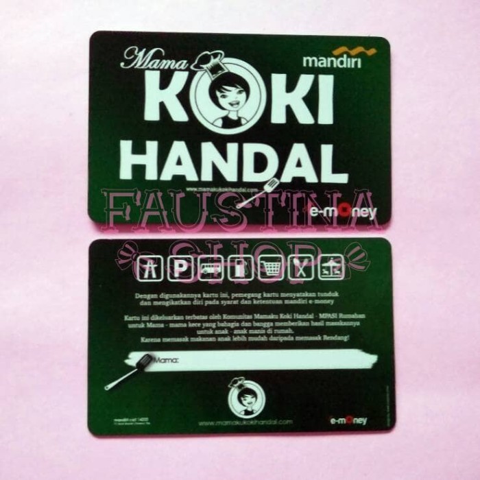 Jual CUSTOM EMONEY DEPAN & BELAKANG - Jakarta Utara