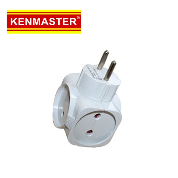 Foto Produk Kenmaster Steker 418B / Kenmaster steker Adaptor 4arah colokan listrik dari Dbestcompushop