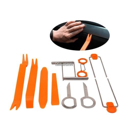 Windshield//Door Trim Tool Set 4 Pc Handle Spring Window Tool Panel Clip Removal