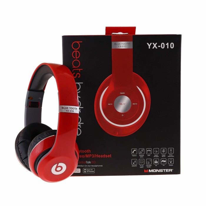 Jual Headphone Beats By Dr Dre Bluetooth Stereo Yx 010 Merah Emas Ungu Bagu Jakarta Barat Toko Senyum Tokopedia