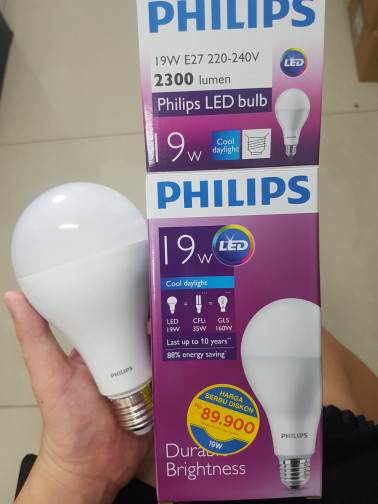 Lampu led bulb 19w 19 watt 19 w Putih Philips Garansi 2th ledbulb