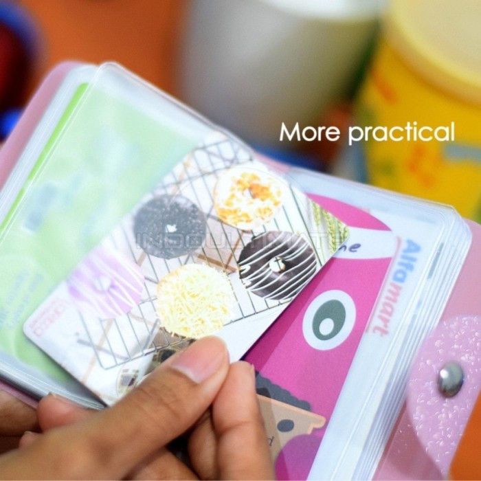 Korean Card Wallet 26 Slot /Dompet Kartu ATM/credit card BLINK pink