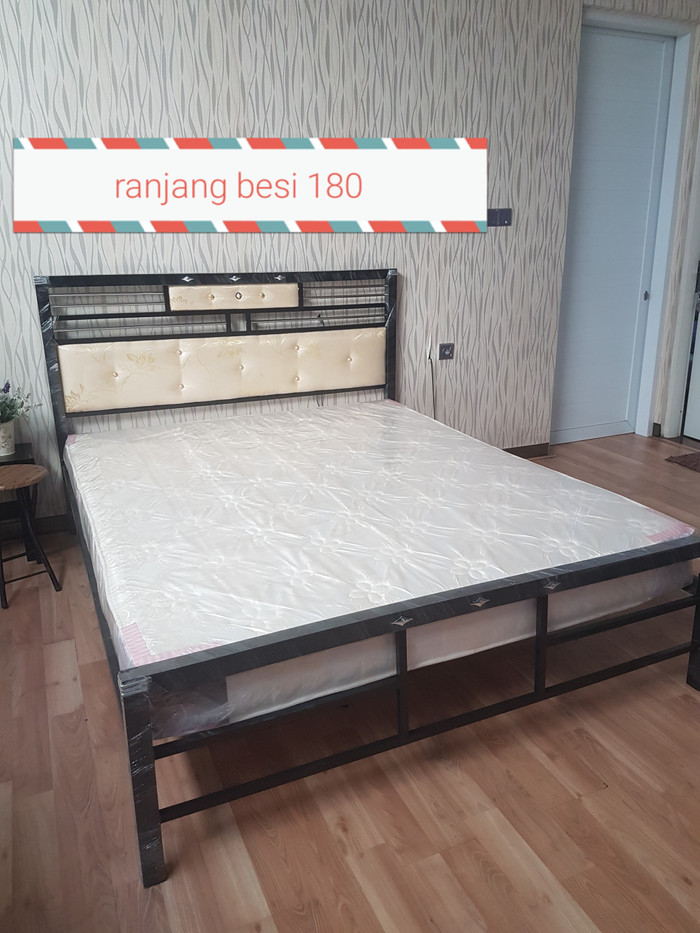 Jual ranjang besi minimalis uk 180 x 200 - glorindo ...