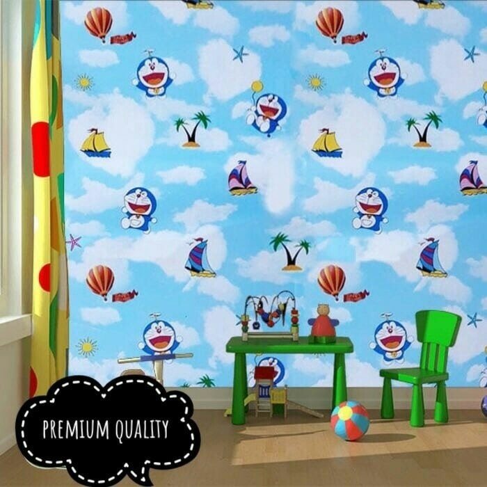 Jual Wallpaper  Doraemon  45cm x 10mtr Wallpaper  Dinding  