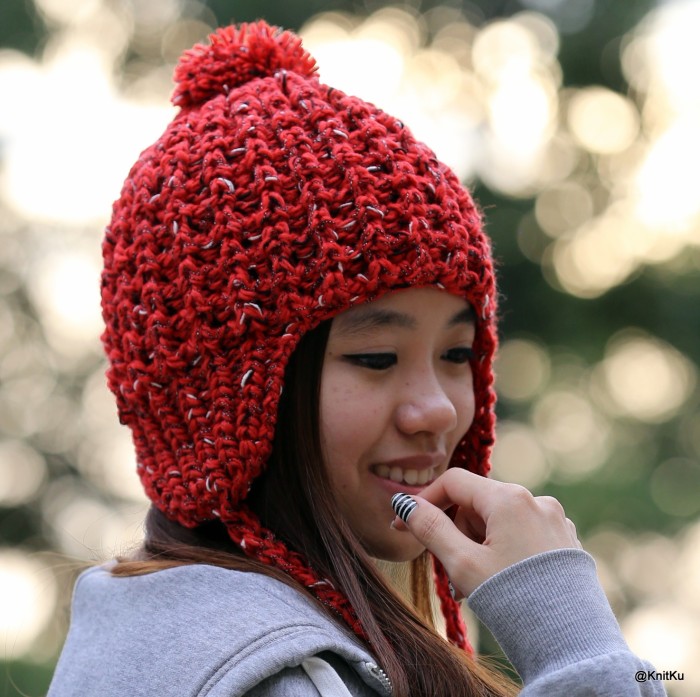KNITKU Topi Kupluk beanie Pilot rajut allsize Dewasa PILOT-KNITKU