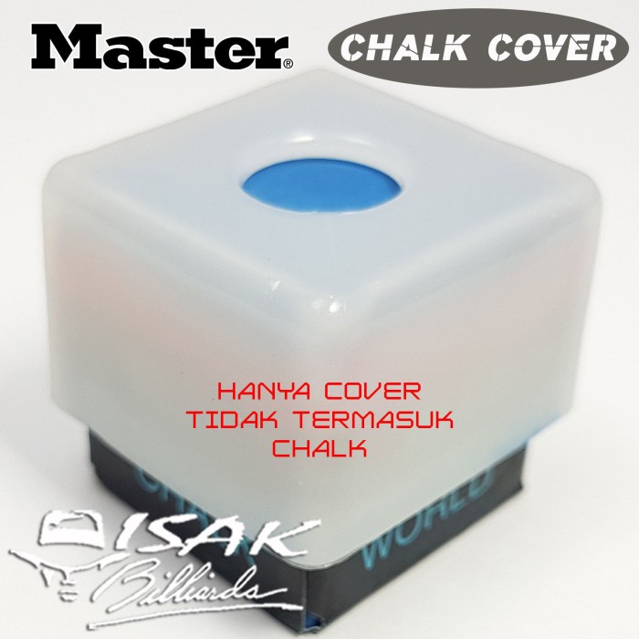 Master Square Pool Billiards Chalk Holders with Covers 2 Pack