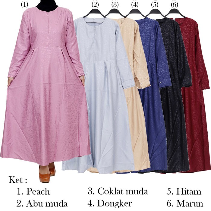 Jual Gamis Dewasa Bahan Katun Balotelli Polos Model Umbrella