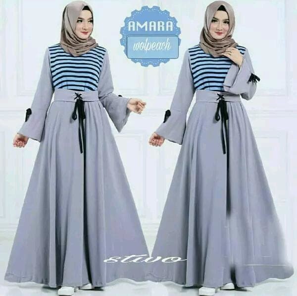 amara dress gamis maxi hijab wanita muslim