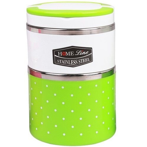 Home Line Rantang Susun 2 Polkadot I Lunch Box 11.5/2