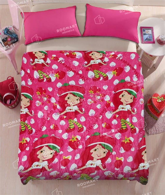 harga Selimut anak dewasa karakter strawberry shortcake ukuran 150x200 Tokopedia com