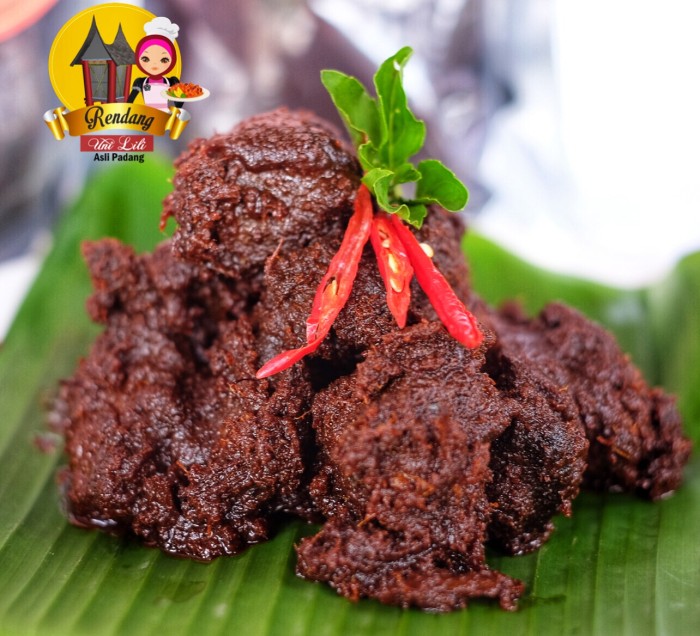 Jual RENDANG DAGING SAPI ASLI PADANG UNI LILI (500gr) - Pedas - Kota