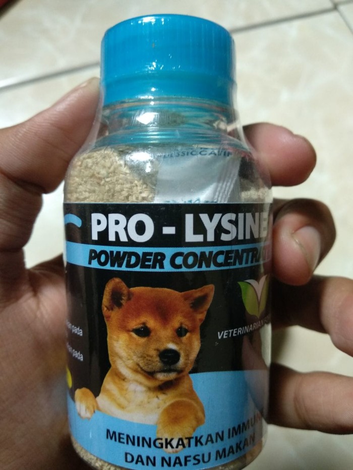 Jual Pro Lysine Dog Vitamin Anjing Peningkat Nafsu Makan dan Imun