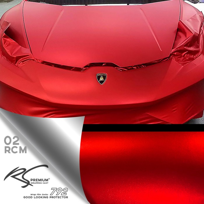 Jual Stiker  mobil wrap 02RCM Red Chrome Metallic Matte 