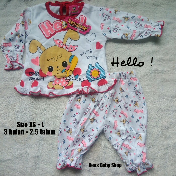 Jual Setelan Baby Doll Baju Celana Lengan Panjang Anak Bayi
