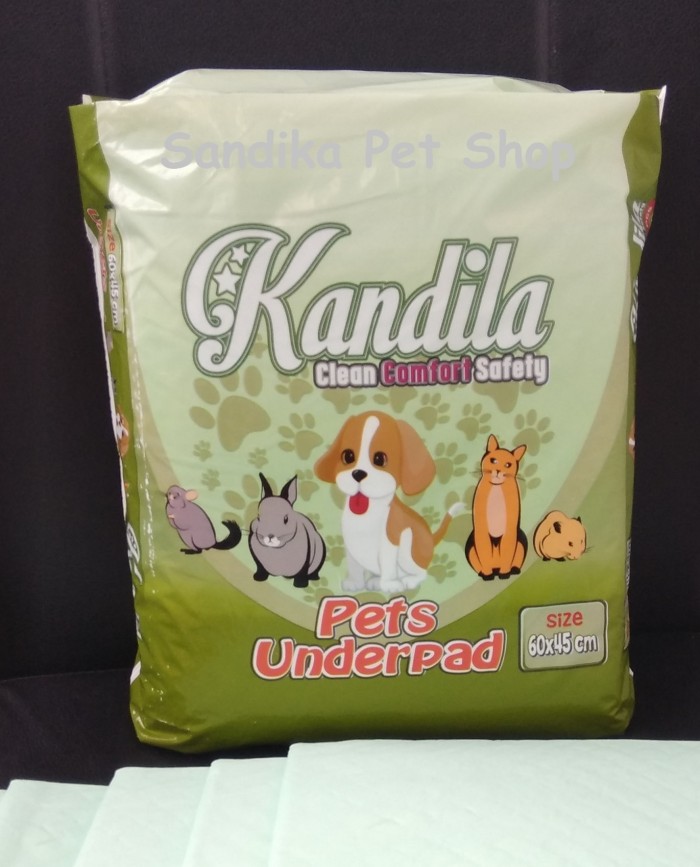 PET UNDERPAD KANDILA / ALAS PERLAK UKURAN 60 X 45 CM ISI 20 LEMBAR