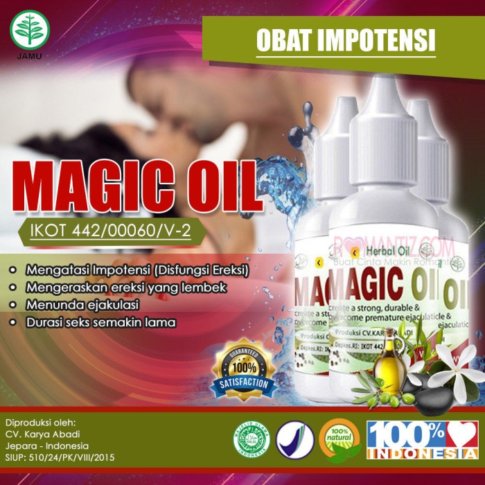 Obat Herbal Oles Mengatasi E.r.e.ksi Lembek & Impoten - MAGIC OIL