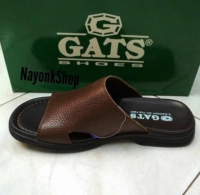 sandal kulit GATS OR 611. Brown. original