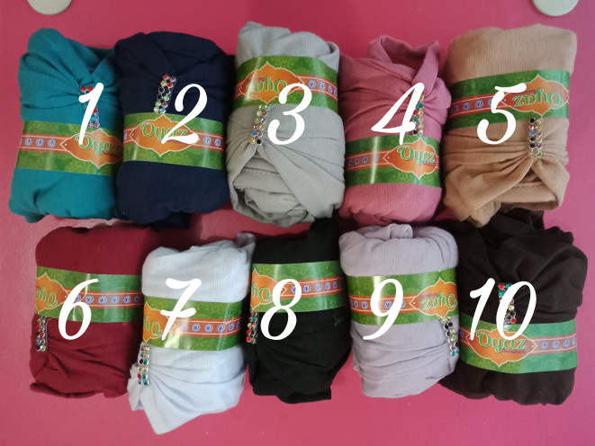 Ninja Kerut Resleting Payet / antem / ciput / dalaman kerudung