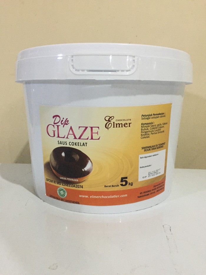 Jual Elmer Dip Glaze Chocolate Dark 500gr - Jakarta Timur