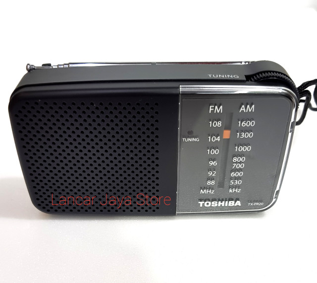 Radio Toshiba TX-PR20 Hitam Portable Radio Toshiba TX-PR20