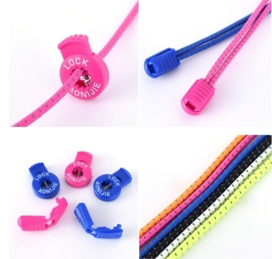 Praktis, Elastis Shoe Lock Lace/Laces, No Tie Elastic Shoelaces . Source ·