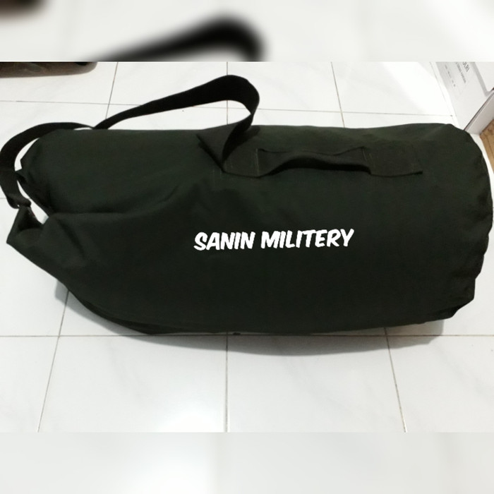 Gear Bag Backpack With Labtop Slot - Light Grey + Raincover + Gratis Tas Selempang Black. Source · Tas Trevel Tni / Tas Barang / Tas Guling / Tas Pulsak Tni