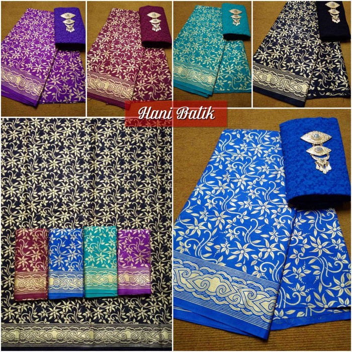 Cf sbe prada melati 0211 set kain batik prada dan embos