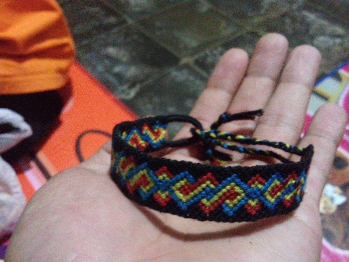 Motif Gelang Dari Benang Jahit Gimana Lif Co Id