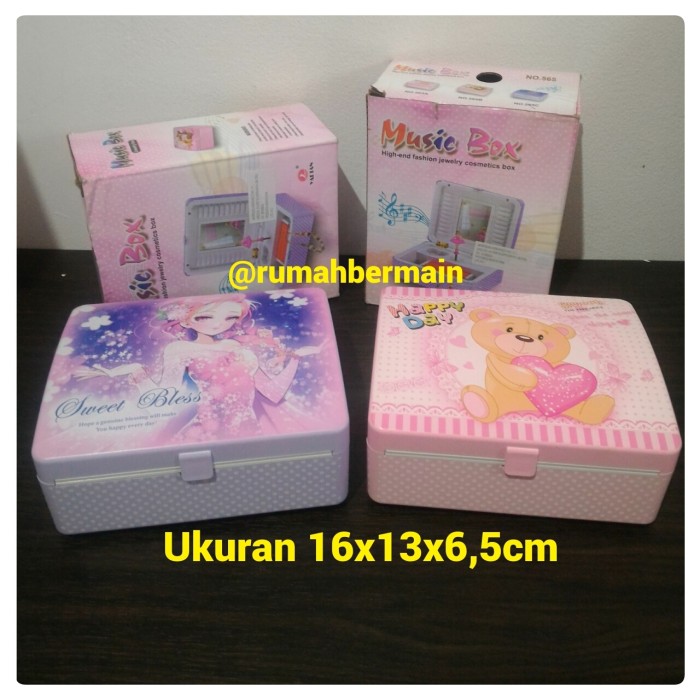 Kotak Musik Bentuk Cosmetics Box Ballerina Pink Music Box Hadiah Ultah