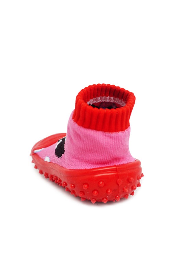 Skidder Minnie Mouse Kaos Kaki Alas Karet Warna Merah Prewalker Anak