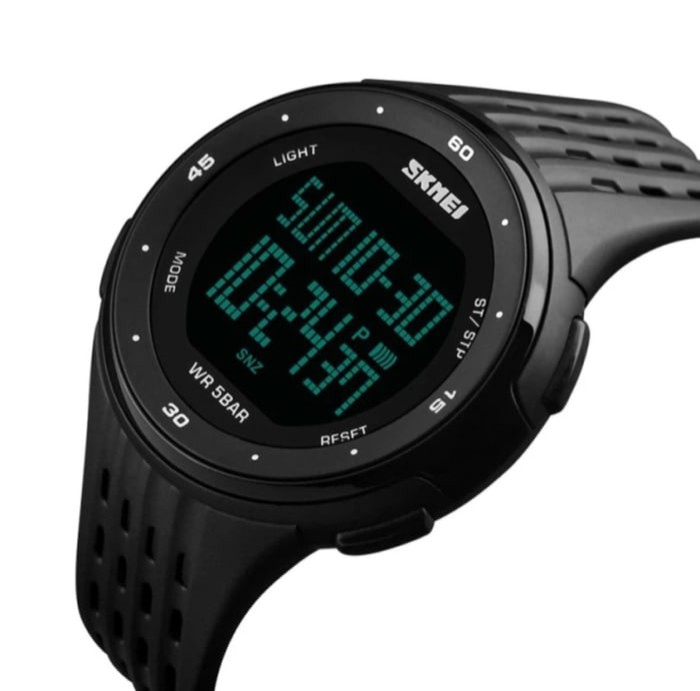 SKMEI 1219 Jam Tangan Pria Sport Water Resistant 50M - Hitam " Murah "