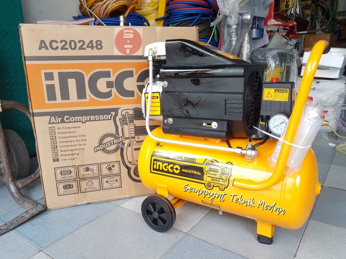 Foto Produk COMPRESSOR KOMPRESSOR KOMPRESOR UDARA ANGIN LISTRIK 2HP INGCO AC2048 dari Semangat Teknik