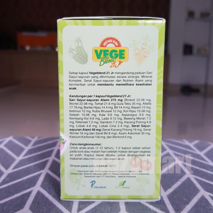 Vege Blend 21 JR Isi 60 Kapsul ( Vegetable Blend for Kids )