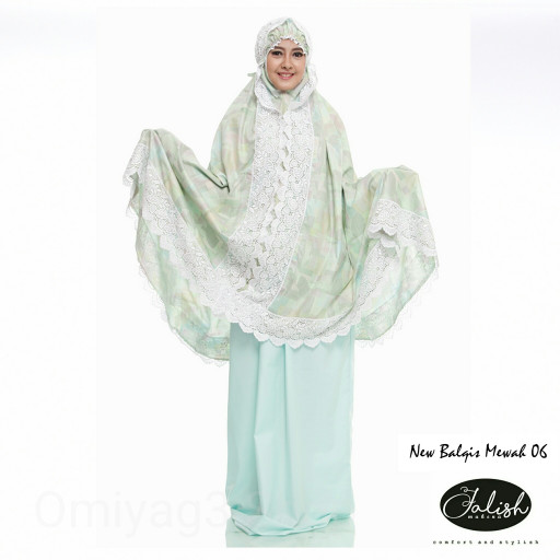 Mukena BALQIS Mewah 06 Katun Jepang ORI sz XL/Ibadah, Seserahan, Kado