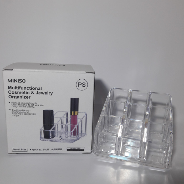 Acrylic Cosmetic Organizer - Rak Lipstick Akrilik MINISO