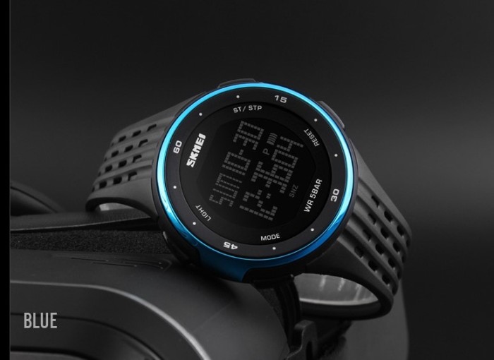 ... 50m Rubber Strap Hitam Fitur Skmei 1142 Jam Tangan Digigtal Sport Pria Wanita Water Source Jam