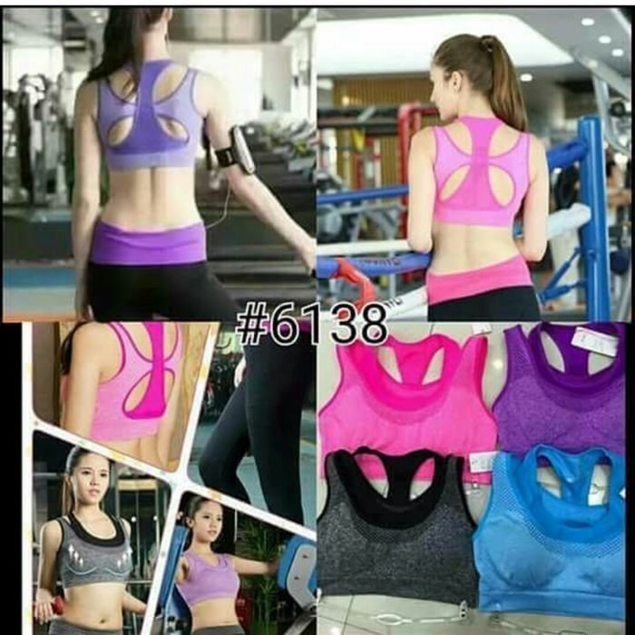 SPORT BRA ADA CUP TANPA KAWAT YOGA BRA 2301