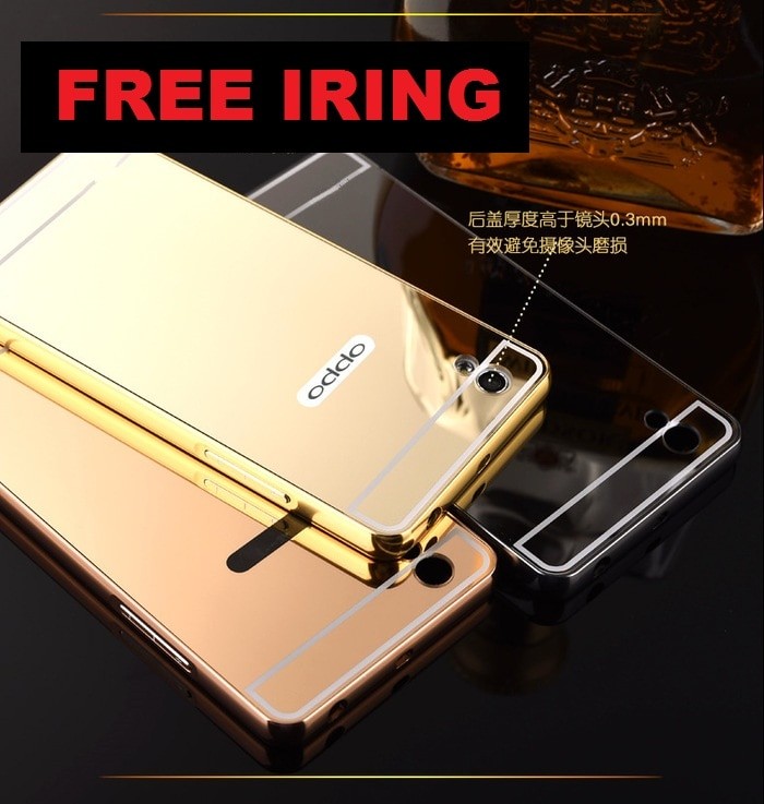 ... Mirror case Oppo f1 Plus selfie aluminium back bumper spigen ringke