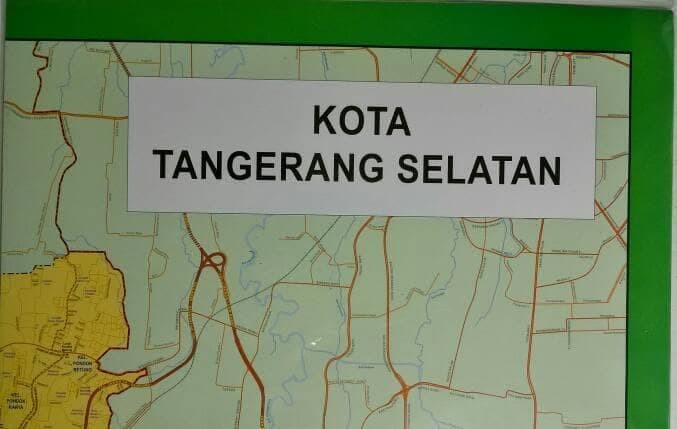 Jual MURAH PETA KOTA TANGERANG SELATAN - - Jakarta Barat ...