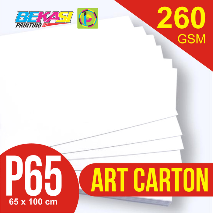 Jual Kertas Art Carton 260 Gram Plano 65 X 100 Cm Kota Bekasi Bekasi Printing Tokopedia