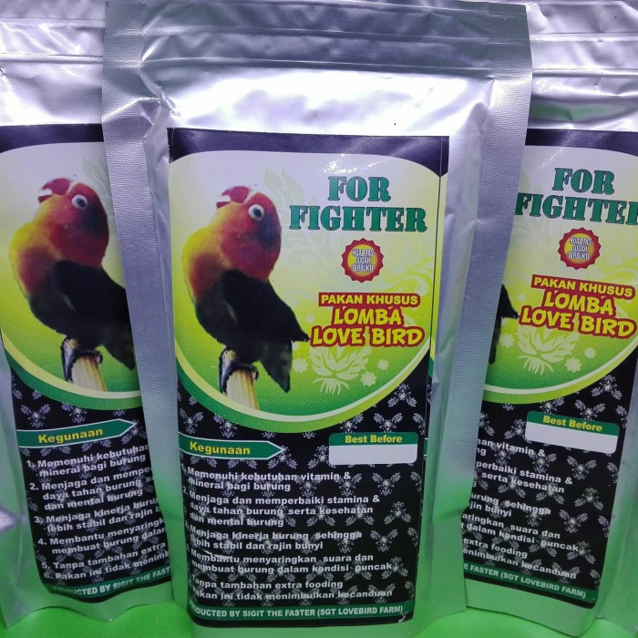 FOR FIGHTER Pakan lomba untuk burung Lovebird