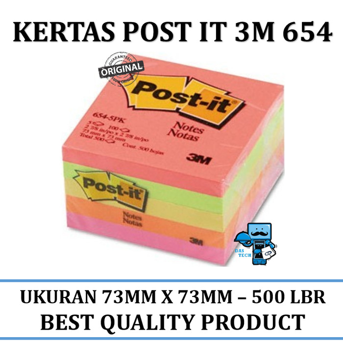Jual Kertas Post IT 3M 654 Jakarta Pusat das technology Tokopedia